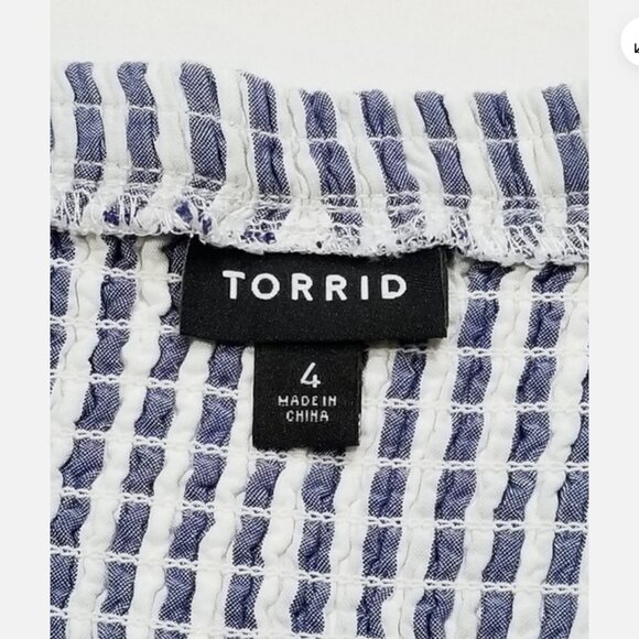 TORRID Size 4 Mini Challis Smocked Skater Dress 6435E1M - Picture 6 of 8